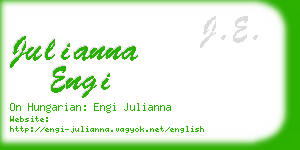 julianna engi business card